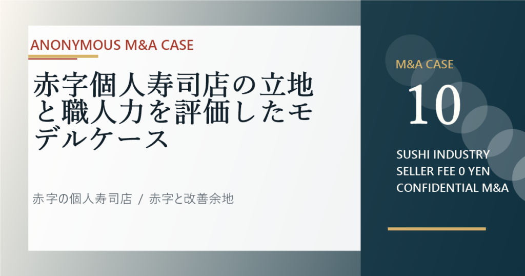 赤字個人寿司店の立地と職人力を評価したモデルケースのアイキャッチ画像