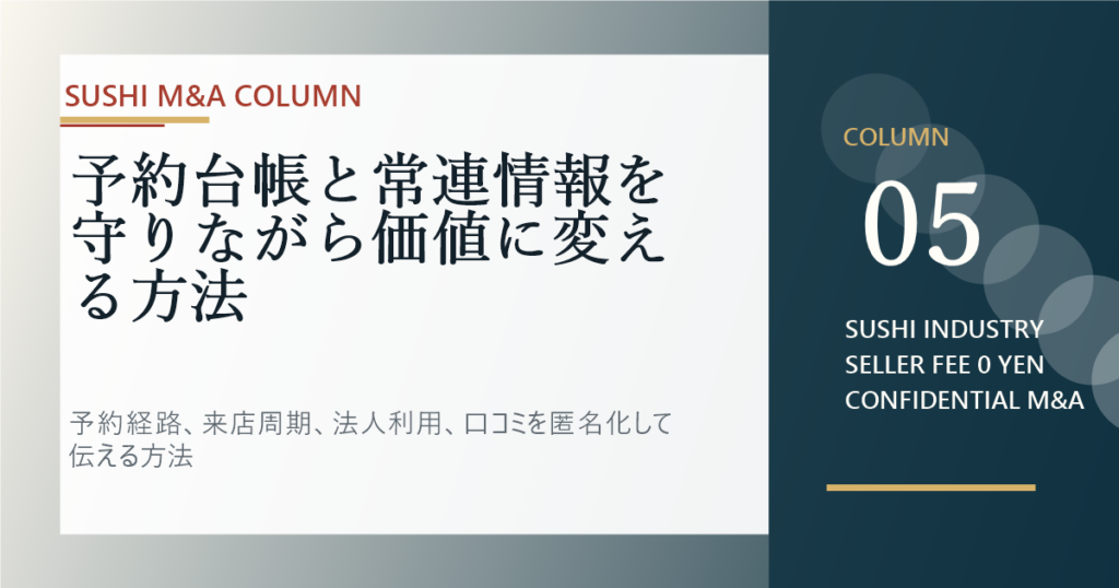 予約台帳と常連情報を守りながら価値に変える方法のアイキャッチ画像