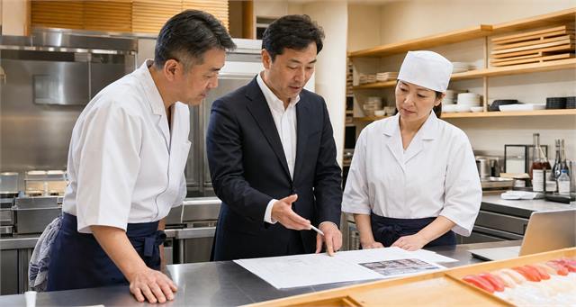 厨房での事業承継相談